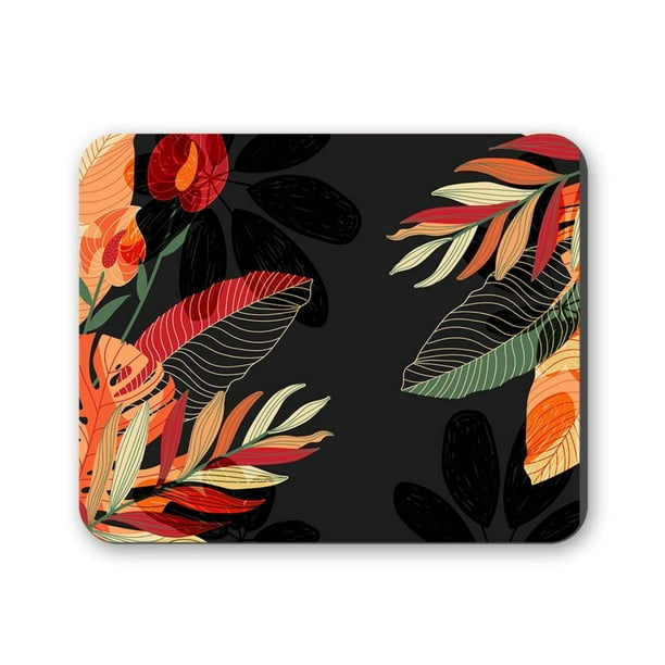 Mouse pad Flores M34 24x20 cm x 3 mm Neopreno ANHIZ