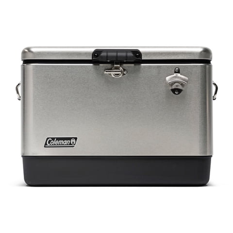 Cooler Coleman Reunion 54 Qt / 51 Lt Acero Inoxidable