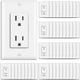 thumbnail image 1 of Enchufe BESTTEN 15A 125V Decorador Blanco Pack, 1 of 3