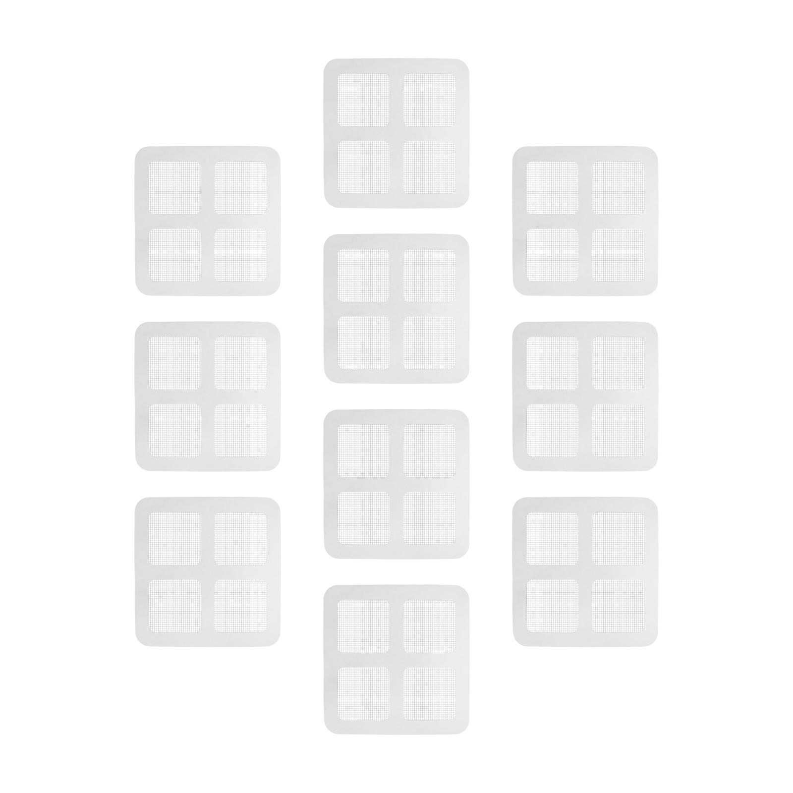 Magideal - Etiqueta Engomada Del Colador De Malla De Drenaje De Piso, Filtro De Fregadero De Piso Para Cocina, Alcantarillado, Desagüe De Piso De Bañeras De Freg 10 Piezas