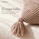 thumbnail image 3 of Funda De Cojin 45x45cm Chenille Nordico Boho Borlas Larentia Gris claro, 3 of 8