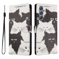 Foxdock Funda Tipo Cartera Para Samsung Galaxy M55 Con Soporte Y Correa – Diseño De Patrones Lindos