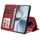 thumbnail image 2 of Funda Billetera para Realme 14 Pro Plus con Porta Tarjetas y Soporte Ajustable Rojo, 2 of 4