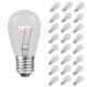 thumbnail image 1 of Bombillas Novelty Lights S14, paquete de 25 unidades, base E27, 11 W, 120 V, 1 of 7