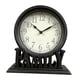 thumbnail image 5 of Reloj De Mesa Redondo Movimiento De Cuarzo Silencioso Decorativo Para Estante Cocina Decoraciones StyleB, 5 of 5