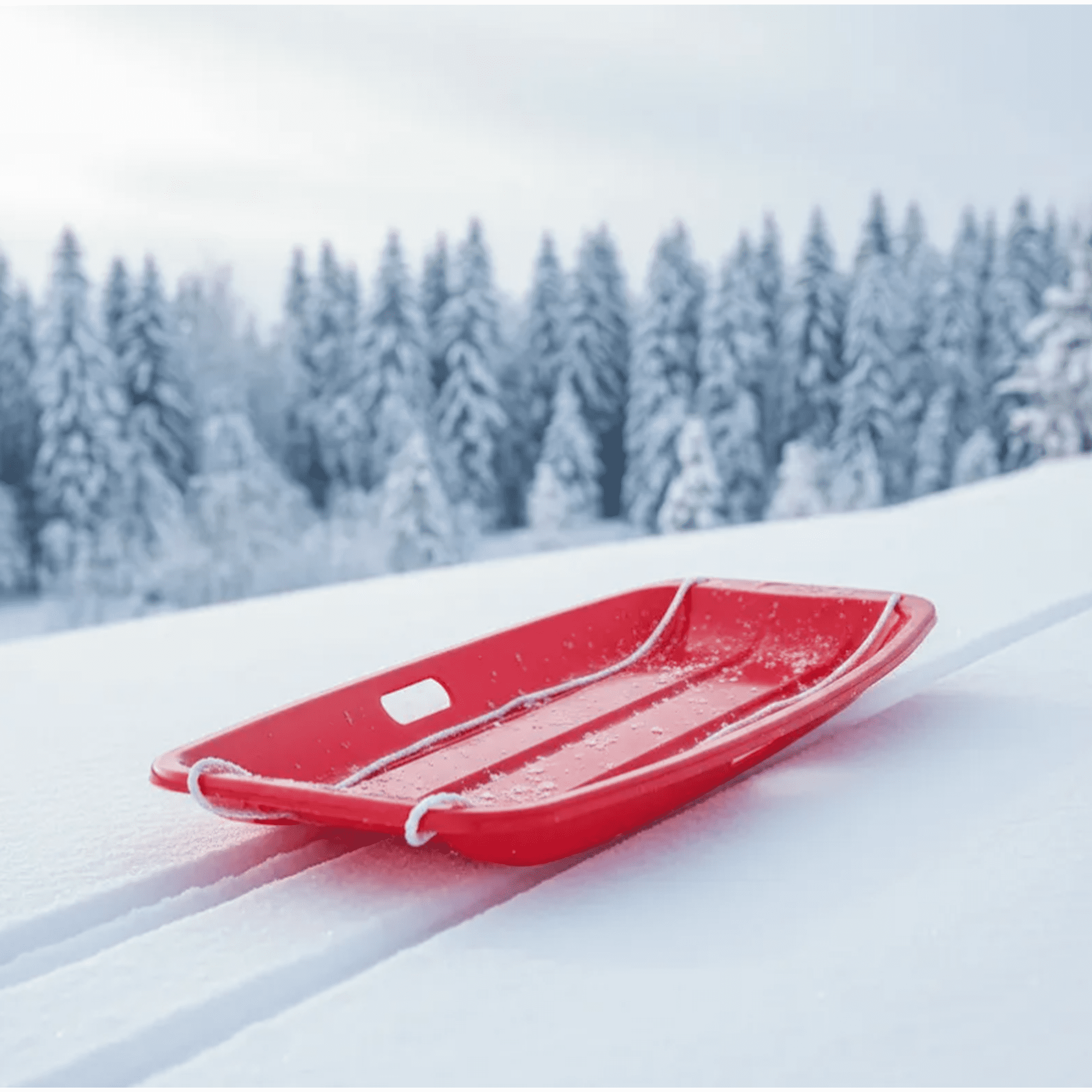 Genérico - Trineo De Nieve Plástico Para Niños 64.5cm Con Cuerda
