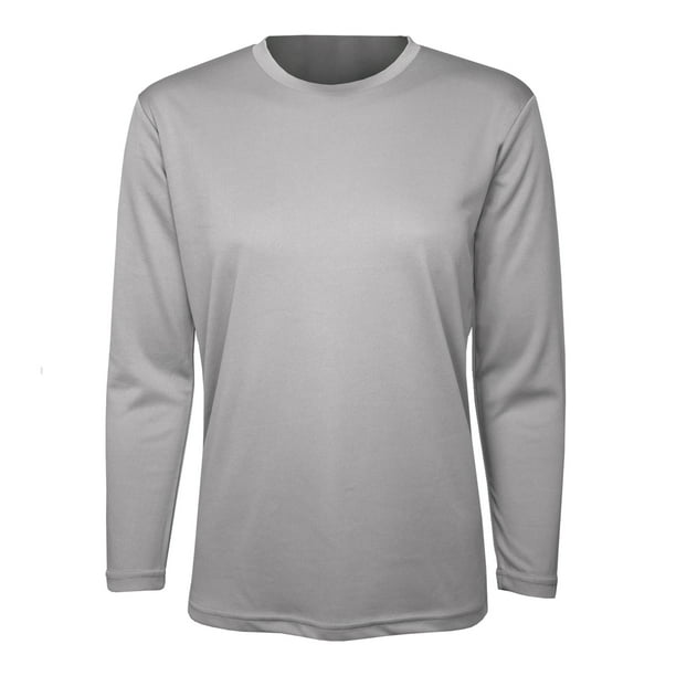 Polera 100% Poliéster Básica Manga Larga Unisex