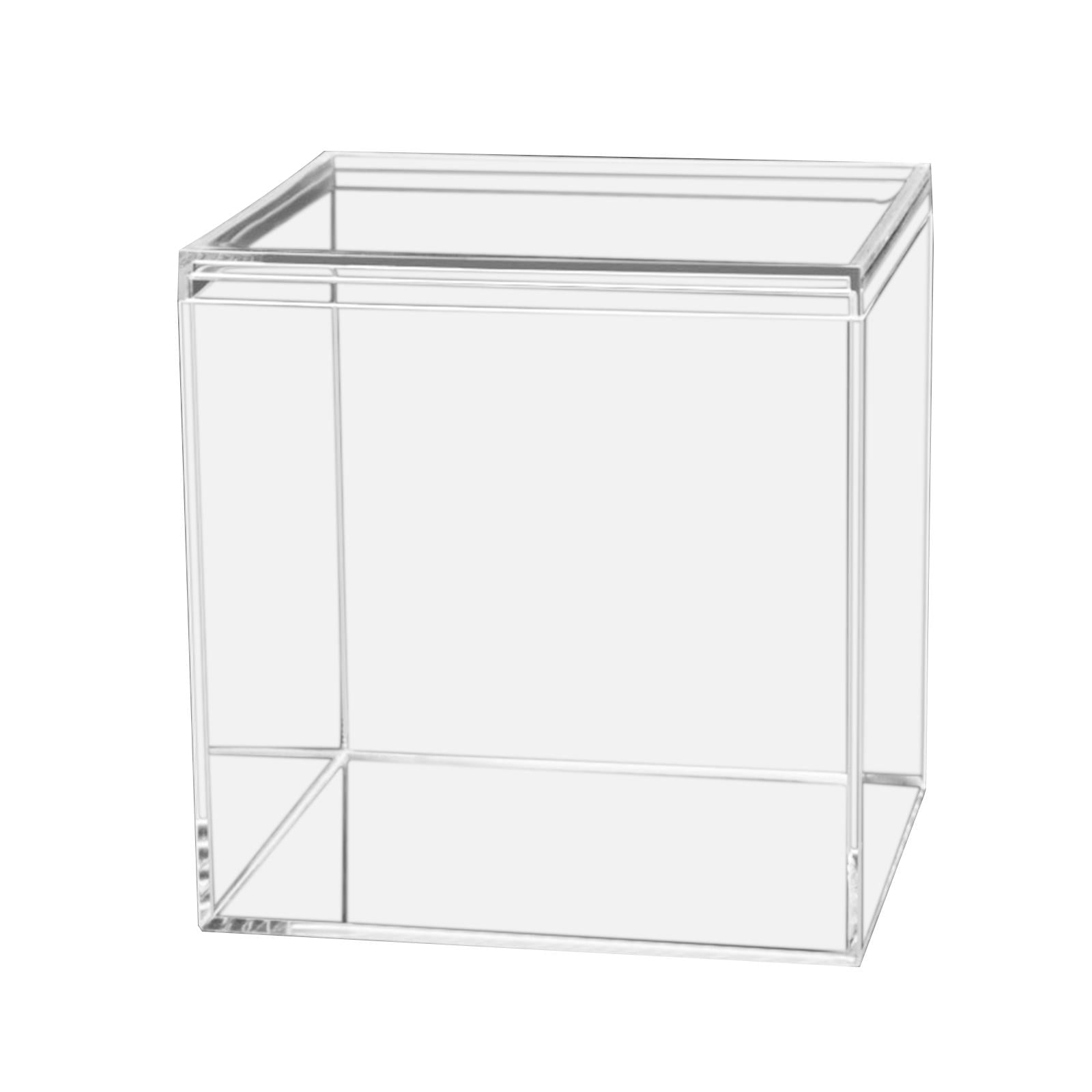 Magideal - Caja De Almacenamiento De Acrílico Transparente Juguetes Para Niños Rompecabezas Contenedor De Almacenamiento Impermeable A Prueba De Polvo Apilable P 10cmx10cmx10cm