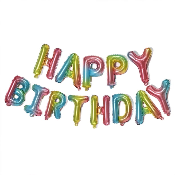 Kit de globos de aluminio 3D de 16 pulgadas para decoración de fiestas de cumpleaños.