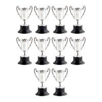 Bothyi - Trofeos De Premio Pequeño De Premio De Recompensa De 10 Piezas Para Decoraciones De Competición Argent