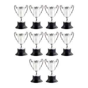 Bothyi - Trofeos De Premio Pequeño De Premio De Recompensa De 10 Piezas Para Decoraciones De Competición Argent