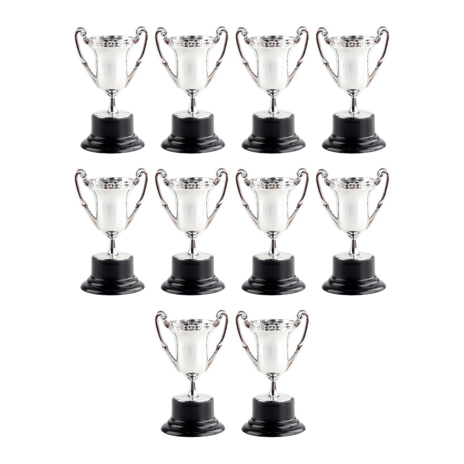 Bothyi - Trofeos De Premio Pequeño De Premio De Recompensa De 10 Piezas Para Decoraciones De Competición Argent