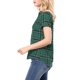 thumbnail image 4 of INSPIRE CHIC Camisas de Cuadros para Mujer Cuello en Punta Abotonado Blusas de Regreso a Clases Verde S, 4 of 7