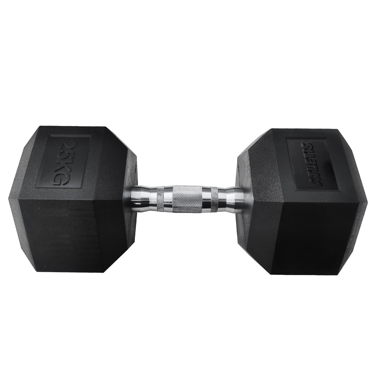 Atletis - Mancuerna Hexagonal 25 Kg Negro