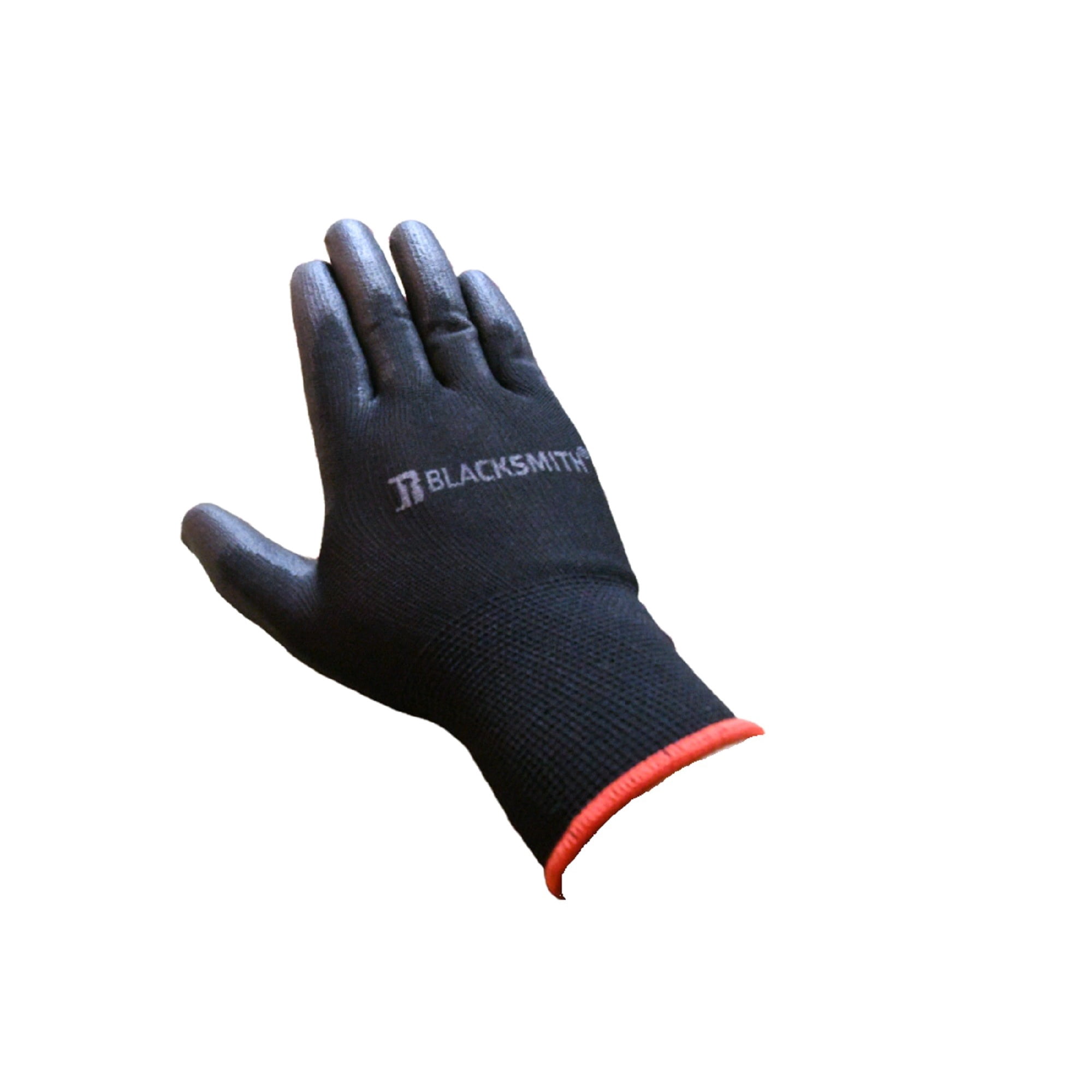 Blacksmith - Guante Nylon Con Palma Pu Negro Talla 9