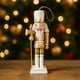 thumbnail image 4 of Set 4 Figuras Soldados Cascanueces Adorno Colgante Navideño Dorado, 4 of 7