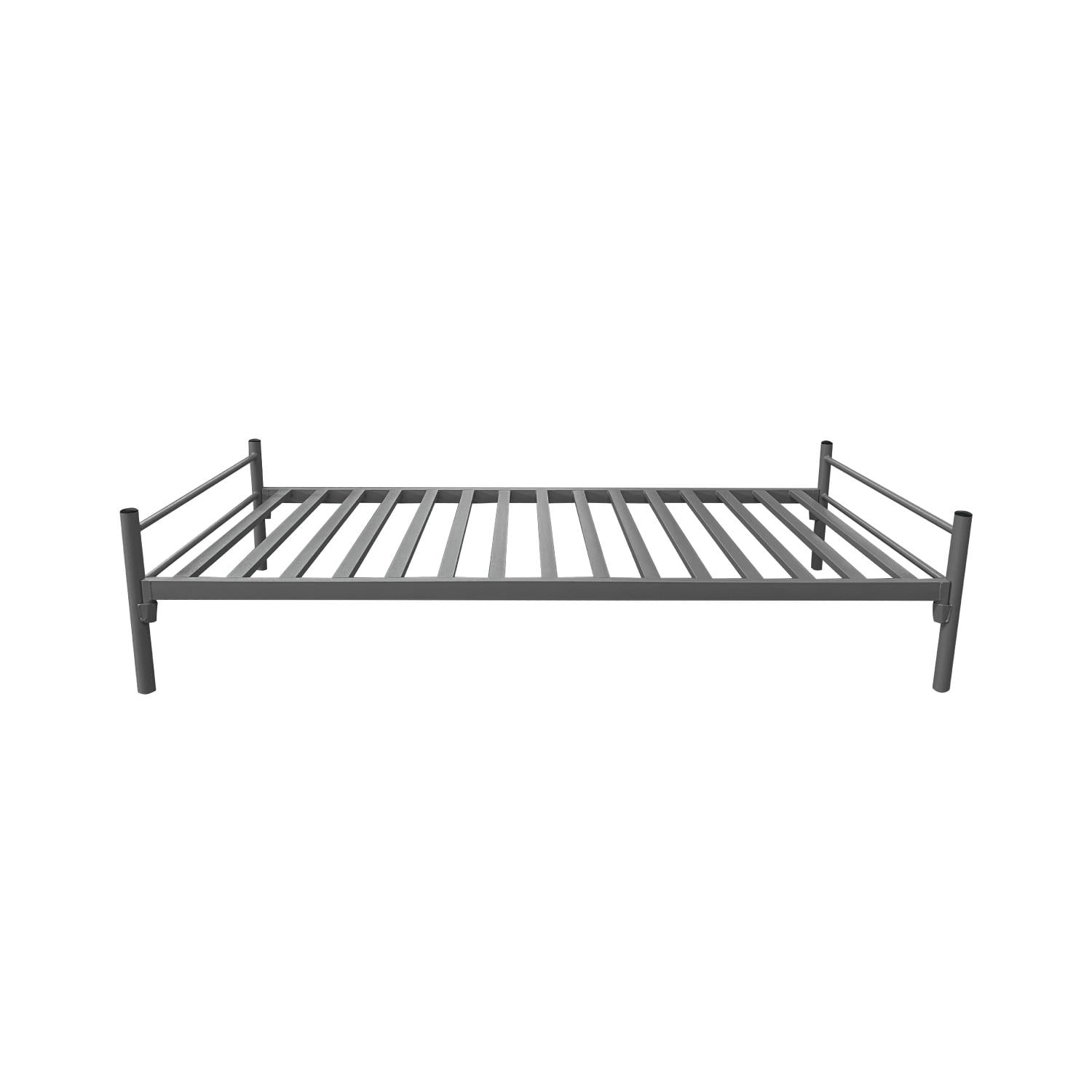 Cama Metálica Single 1 Plaza 200x90x45,6cm Gris Airhouse