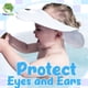 thumbnail image 2 of Visera de baño para bebé MARS BABY, gorro de ducha ajustable, azul, 2 of 3