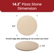 thumbnail image 5 of Piedra para Pizza ROCKSHEAT Redonda de Cordierita 36 cm de Diámetro y 1.5 cm de Grosor, 5 of 7