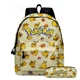 thumbnail image 1 of HOT 2PC Pikachu Cartoon Backpack Pokemon Student School Bag Pencil Bag Elf Pokémon Lunch Bag Cartoon School Bag Mochila, 1 of 3