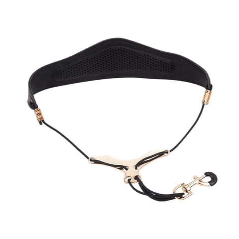 Magideal - Arnés De Saxofón De Cuero Pu, Correa De Saxofón, Acolchado Suave Para Saxofón Alto/Tenor/Barítono, Cuerno, Accesorios Para Instrumentos De Negro