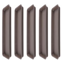 Magideal - 5 Piezas Plantadores Plantadores Bandejas Versátiles Versátiles De Planta Compacta Bandejas De Goteo De Gotas Platillos De Maceta Para El Balcón Al Ai Gris