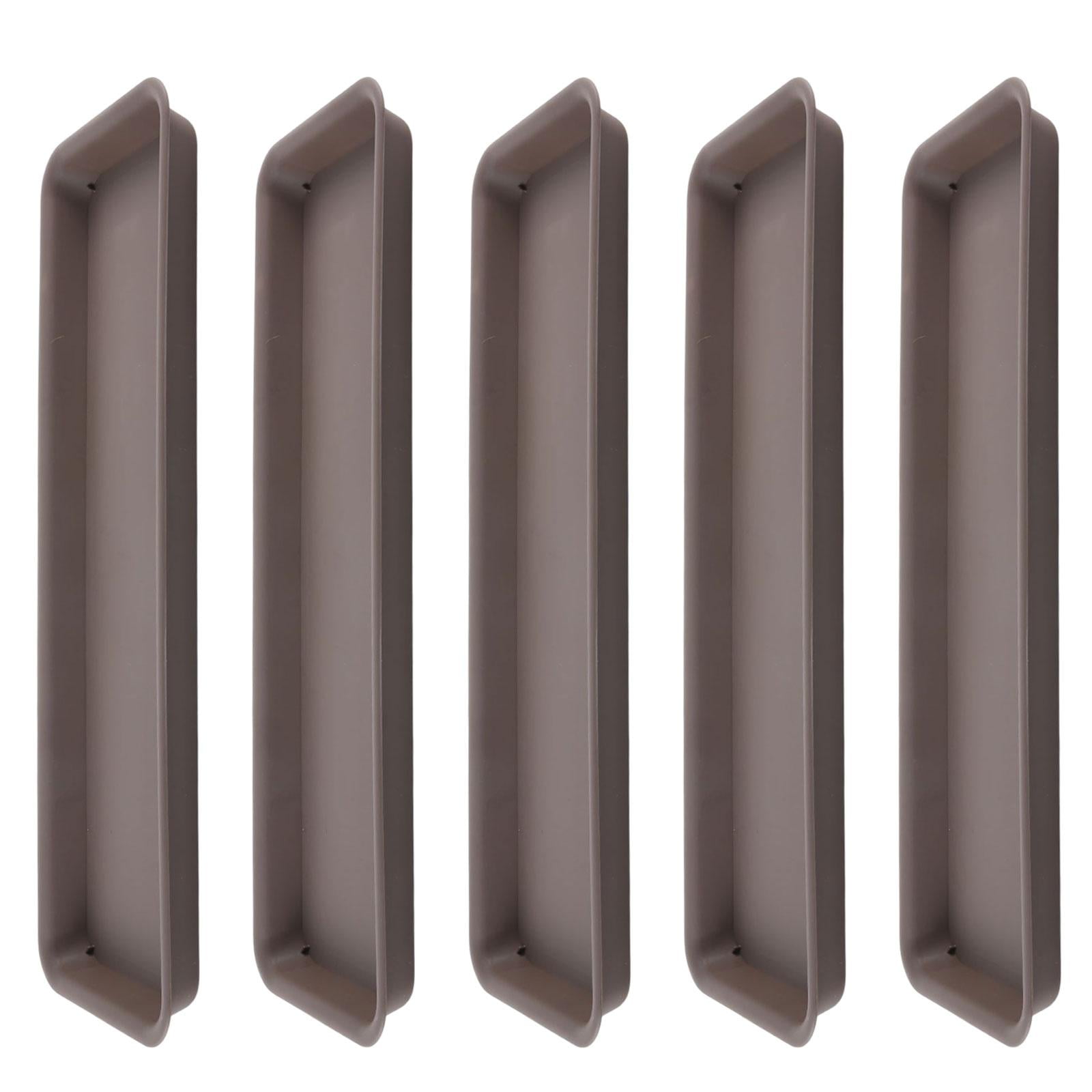 Magideal - 5 Piezas Plantadores Plantadores Bandejas Versátiles Versátiles De Planta Compacta Bandejas De Goteo De Gotas Platillos De Maceta Para El Balcón Al Ai Gris