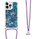 thumbnail image 5 of Funda FOXDOCK para iPhone 16 Pro con Cuerda Ajustable, Brillo Líquido, Protección Antigolpes y Lente – Ideal para Regalo, 5 of 6