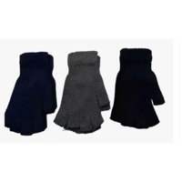 Ekolmac - Pack 3 Guantes De Lana Sin Dedos Juvenil Adulto Invierno