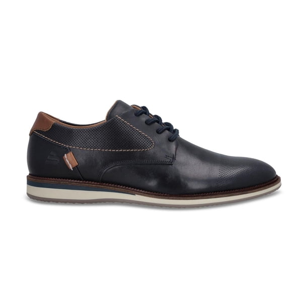 Zapatos Formal Casual Hombre Cuero Perforaciones Nox-0-32 Azul Bullboxer azul 46