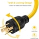 thumbnail image 5 of Cable adaptador para soldador, conector macho L14-30P con cierre giratorio a conector hembra 6-50R, de 4 a 3 clavijas, 1,5 pies, 5 of 7