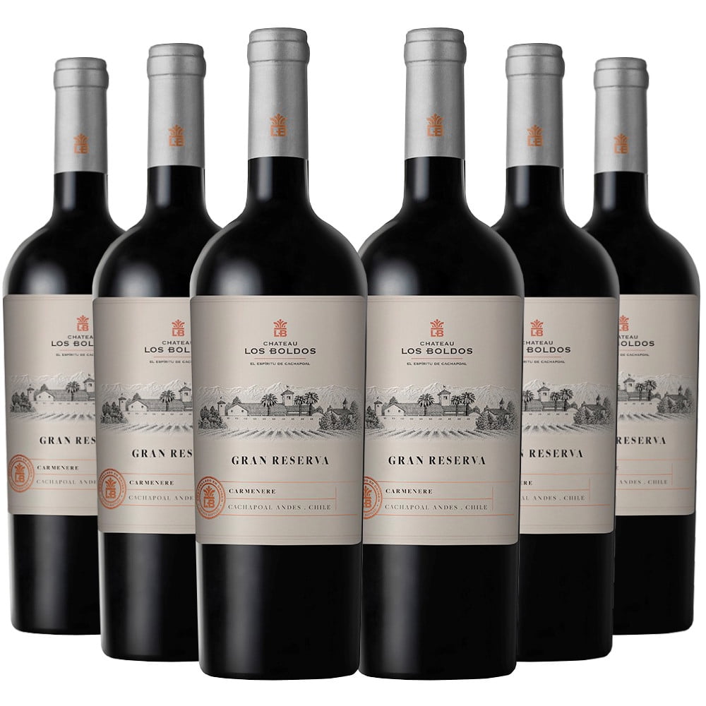Los Boldos - 6 Vinos Gran Reserva Carmenere, 750 Ml, 14%