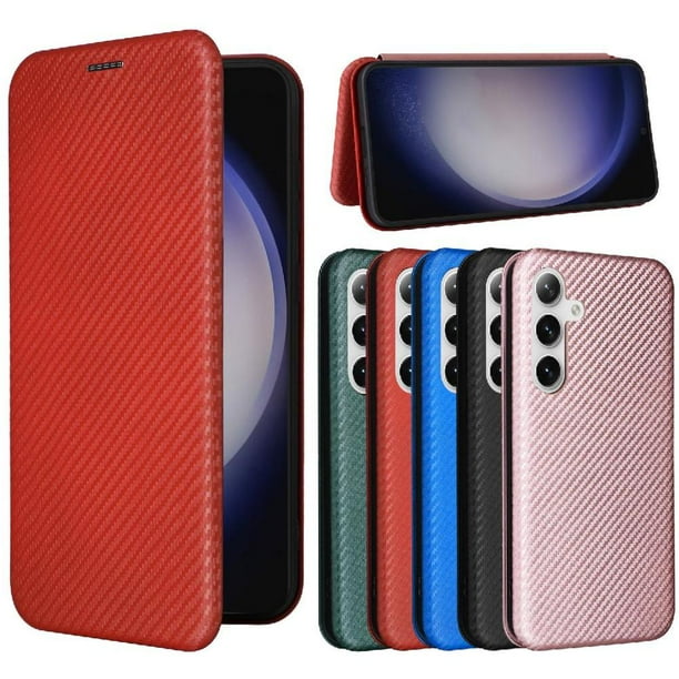 Funda Flip para FOXDOCK Samsung Galaxy S24+/S24 plus - Funda magnética de negocios, funda protectora delgada