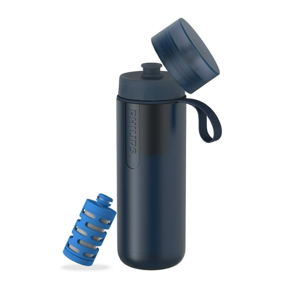 Botella de agua PHILIPS Water GoZero Active sin BPA 700 ml azul