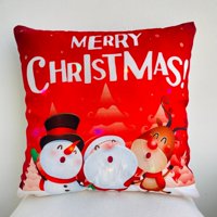 Todo Hogar Santiago De Chile - Pack De 2 Fundas De Cojines Navideños Con Luces Led - 04