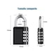 thumbnail image 2 of Candado Con Clave De Combinacion 4 Digitos Seguridad 40mm, 2 of 2