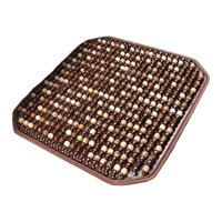 Ioensy - Almohadilla De Asiento Con Cuentas De Madera, Alfombrilla Refrescante Para Coche, Suv, Camión, Color Marrón