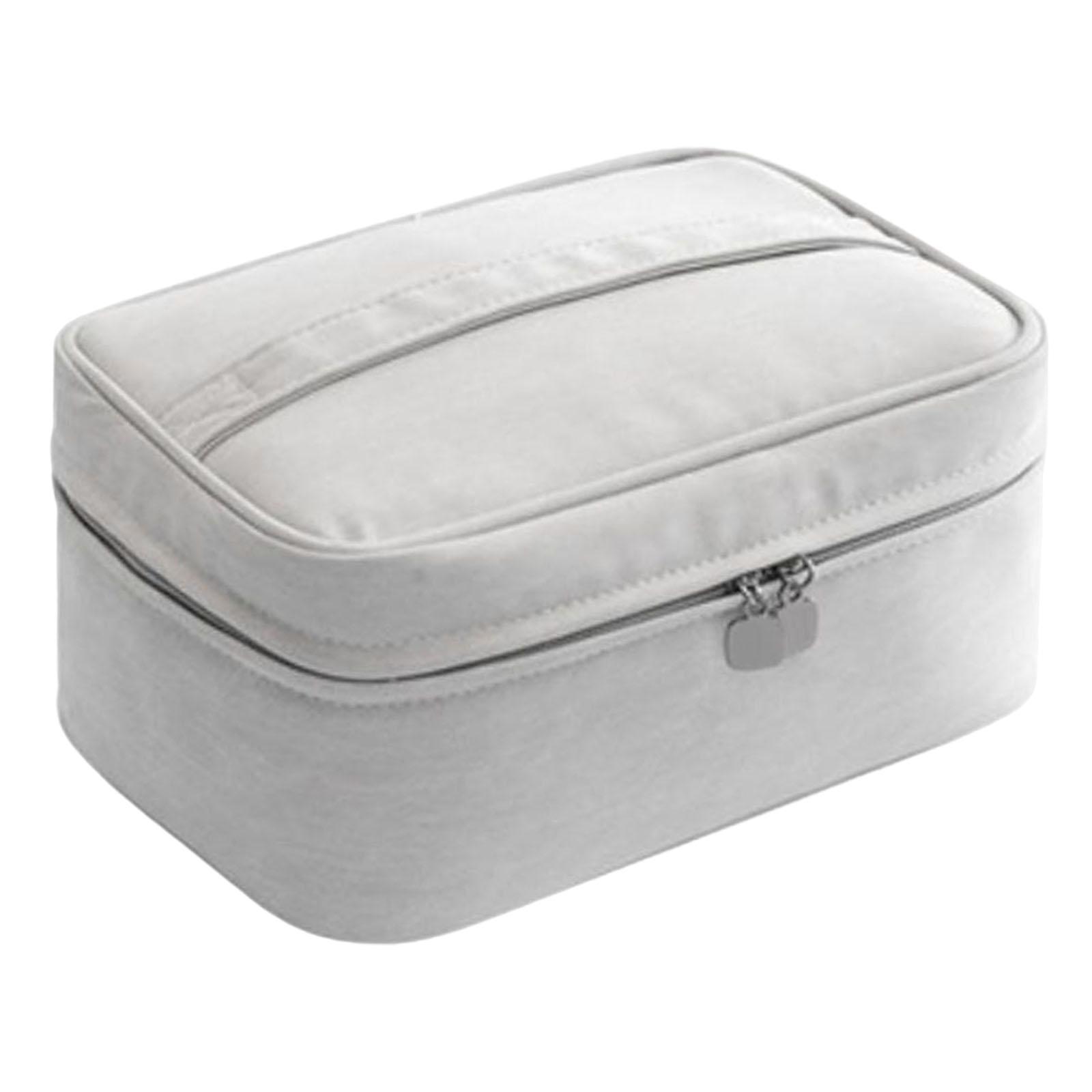 Magideal - Bolsa De Maquillaje, Con Bolsa Desmontable Con Soporte Para Brochas, Bolsa De Almacenamiento, Bolsa De Cosméticos Impermeable Para Sombra De Ojos, Col , Gris