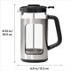 thumbnail image 2 of Cafetera francesa OXO Brew de acero inoxidable, 950 ml, 2 of 9