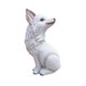 thumbnail image 4 of Figura De Zorro De Resina, Modelo De Animal, Adorno Para Manualidades, Figura De Animal Del Bosque Mirando Hacia Atrás, Blanco, 4 of 5