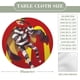 thumbnail image 2 of Hamburglar-theme Fitted Round Tablecloths Elastic Edged Table Covers Waterproof Table Cloth for Kitchen Holiday Party Tables Decor 150cm, 2 of 6