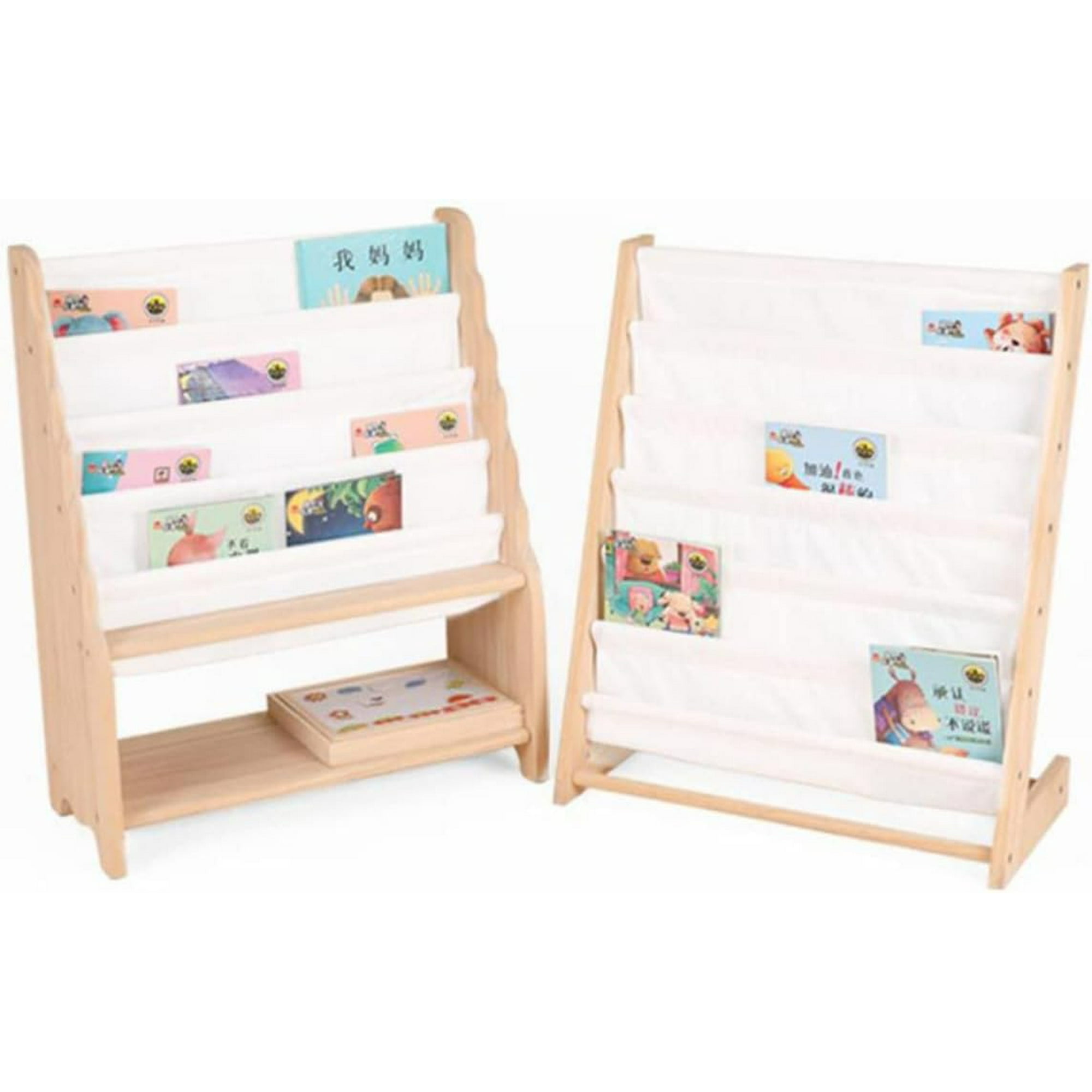Jugueteria Estelar - Librero Montessori Tela Y Madera