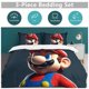 thumbnail image 5 of Super Mario 3-Piece Comforter Set for Bedroom Super Mario Bedding Set for Kids Adults Soft Microfiber Duvet Cover Set with Zipper Closure, 5 of 5