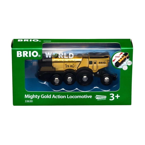 Locomotora Toy Train BRIO World 33630 Mighty Golden Action
