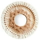 thumbnail image 4 of Espejo colgante de pared bohemio, espejo redondo hecho a mano con flecos de macramé, para sala de estar, dormitorio de bebé, decoración del hogar para Blanco, 4 of 5