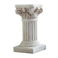 Magideal - Estatua De Pilar Romano Pedestal De Resina Candelabro Soporte Estatuilla Escultura Habitación Comedor Fiesta Cocina Diseño Paisaje Decoraciones
