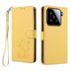 thumbnail image 1 of Carcasa Billetera de Cuero Sintético para Xiaomi 15, Amarillo, 1 of 6