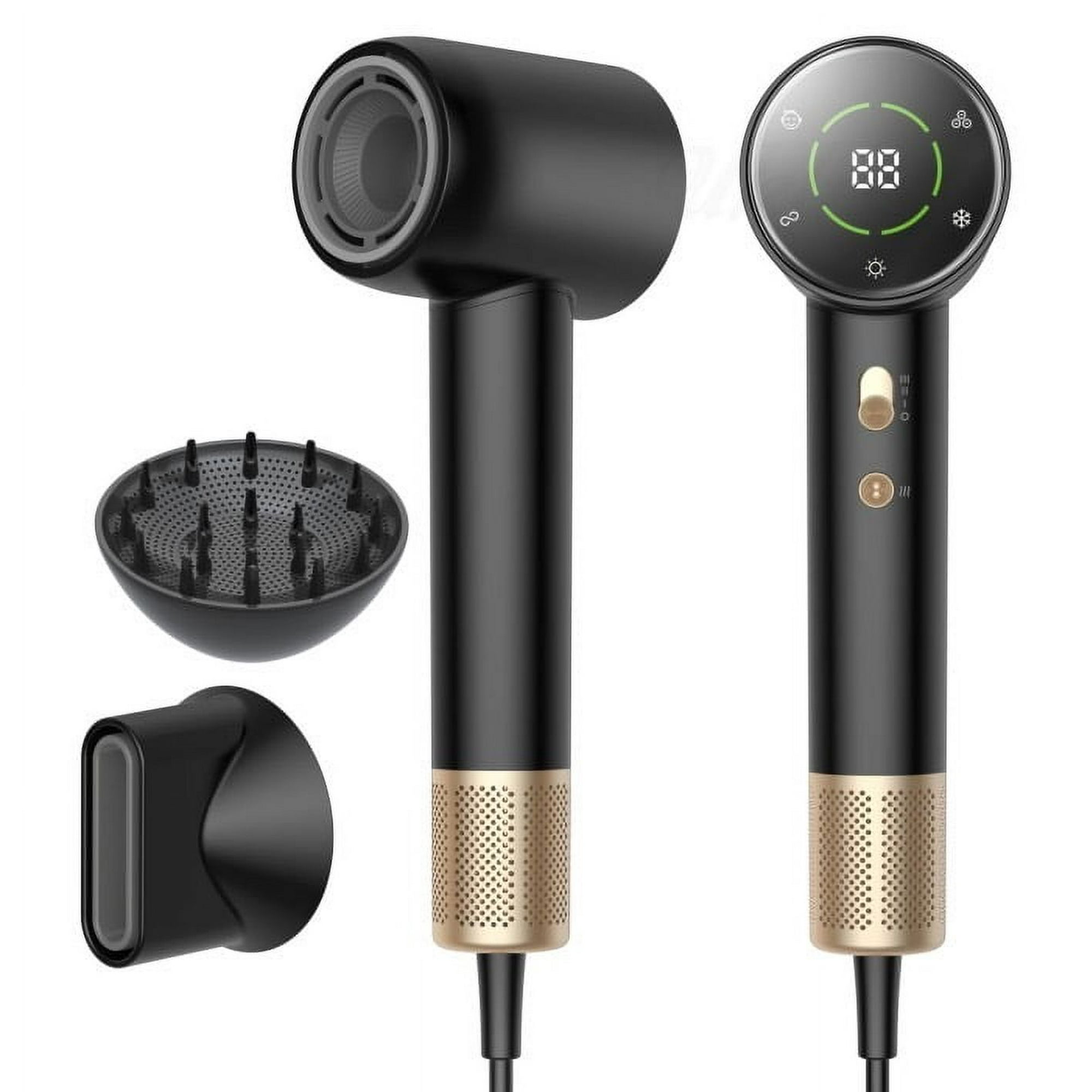 Secador De Pelo Digital De Alta Potencia Silencioso Babys 1600w Onlyou Wt644