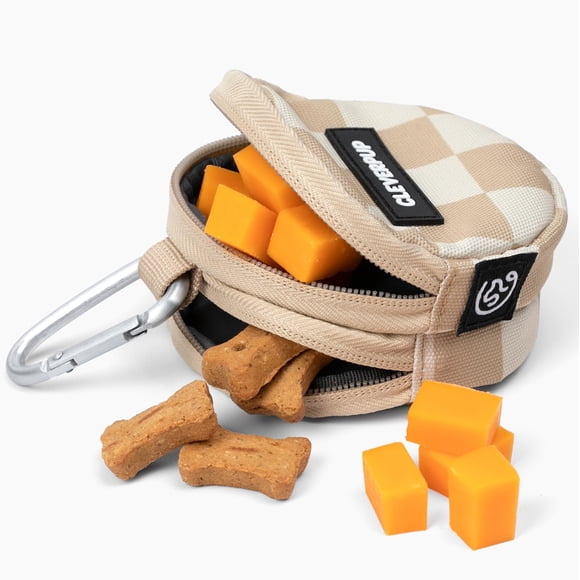 Bolsa para premios Cleverpup 1,5 L impermeable a cuadros