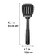 thumbnail image 5 of Turner OXO Good Grips de nailon cuadrado negro para utensilios de cocina antiadherentes, 5 of 5